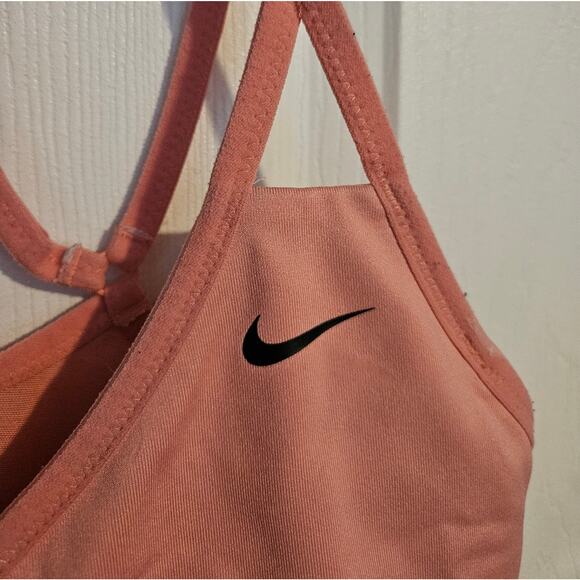 NIKE Dri-fit sports bra Pink and Black size M - Picture 2 of 4